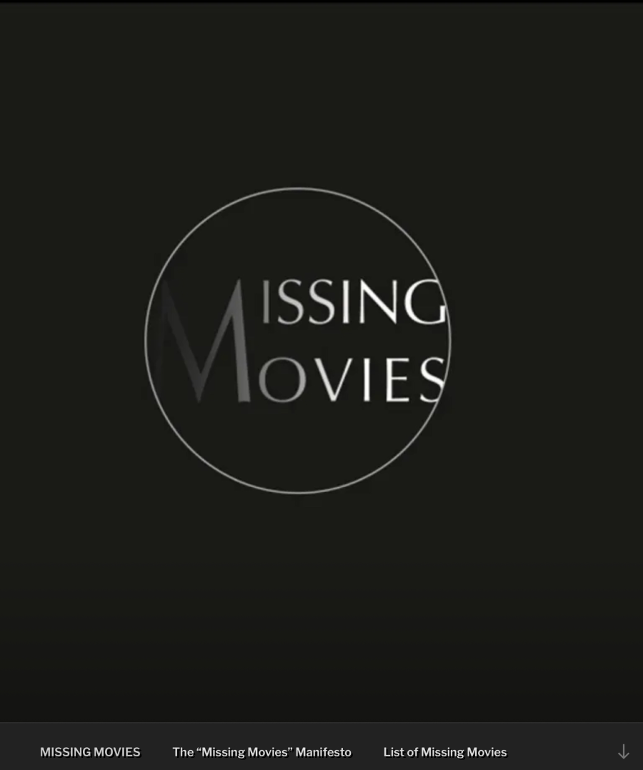The logo of the Missing Movies project